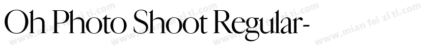 Oh Photo Shoot Regular字体转换